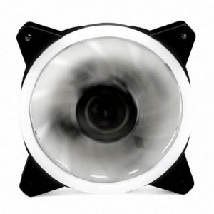 Ventilador caja gaming doble LED Blanco Phoenix Phfactorfan12w / 12cm / Molex 4 pines / silencioso / 1200 rpm