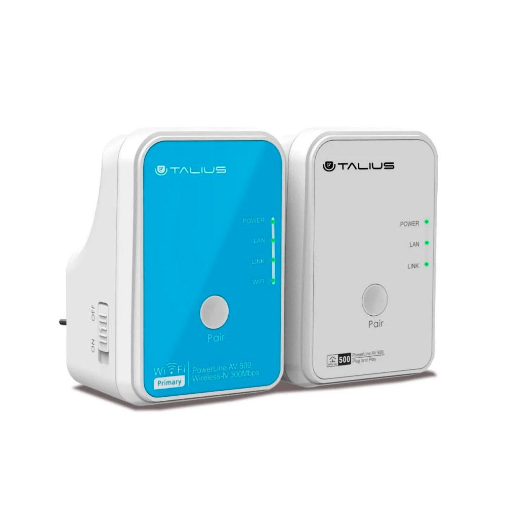 PLC AV500 Mbps + AV300 Mbps / Talius / PLC-500WKIT-V2