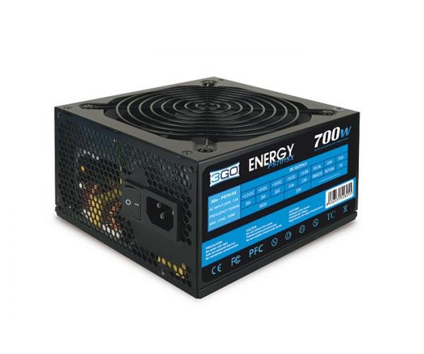 Fuente alimentacion ATX 700w 3Go / Ppfc / Cables Mallados / 4xSata / Pcie 6+2 / 4xIde PS701SX