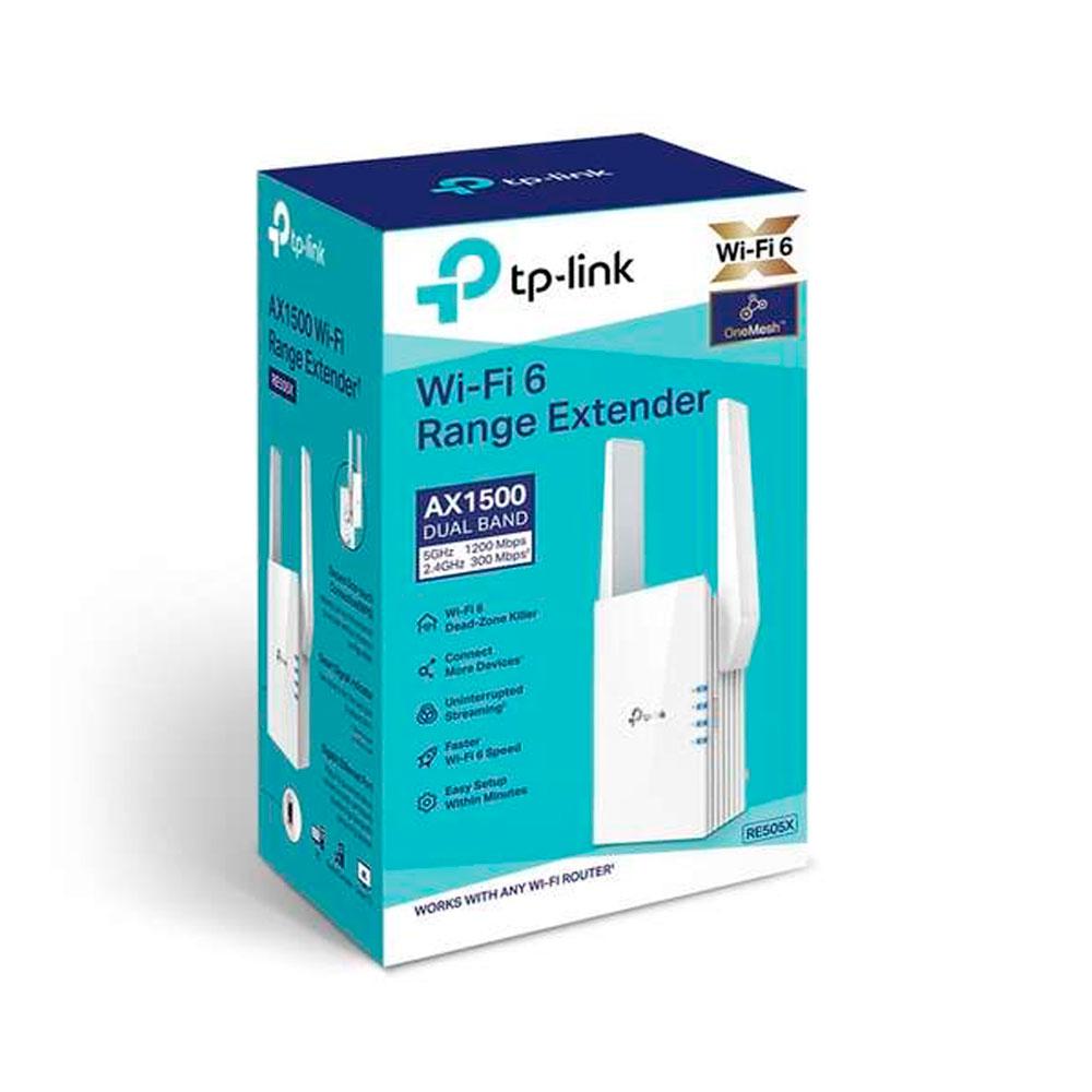 Repetidor Wifi RE505X / AX1500 Dual Band / Wifi 6 / 1x puerto Gigabit / 2x Antenas Externas / TP-Link - Imagen 2