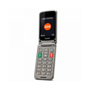 Telefono movil GIGASET Senior GL590 / 2.8 / Bluetooth 2.1 / Tipo concha / Dual SIM / Gris"