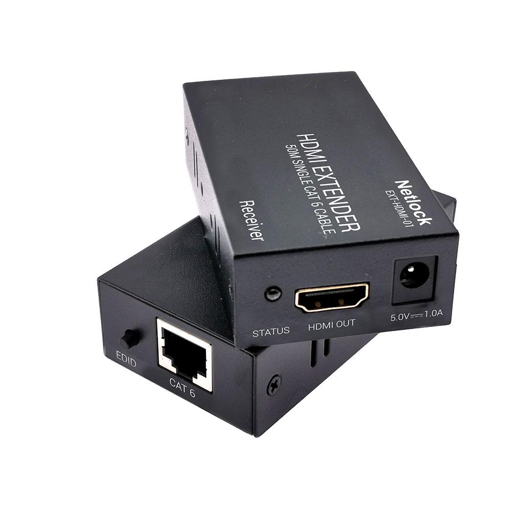 Extensor Hdmi a RJ45 Cat 6 / Hasta 50m / Netlock / EXT-HDMI-01