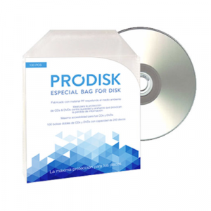 Sobres plastico cd/dvd pack prodisk 100 unidades / CDDVD