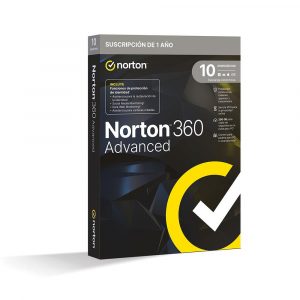 Antivirus Norton 360 Advanced 200Gb / 1 Usuario / 10 Dispositivos / 1 Año / Box / 21468805