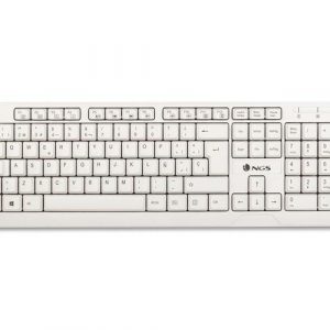 ÷ Teclado ngs multimedia spike usb 12 teclas multimedia color blanco