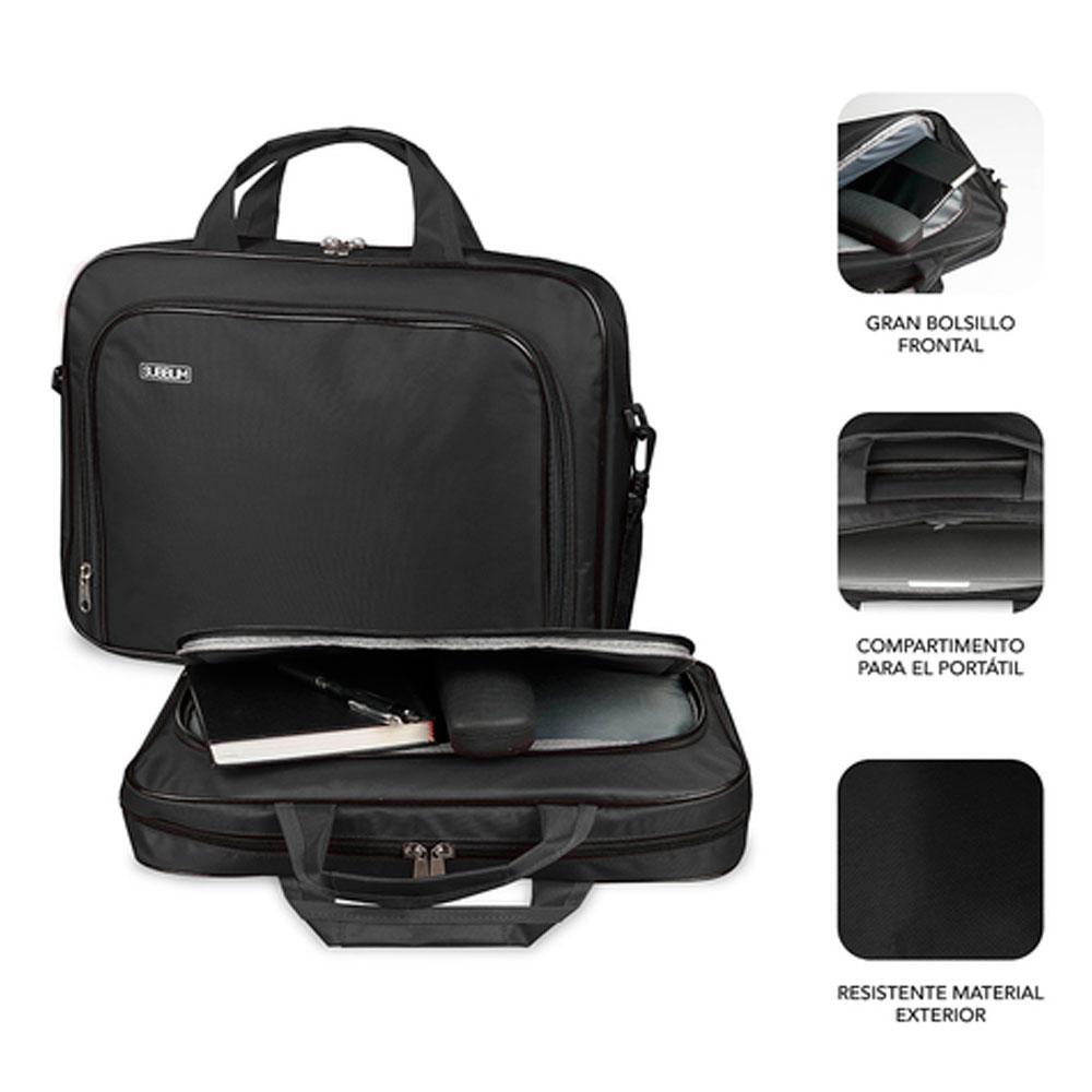 Maletin Subblim Oxford hasta 14 / Negro / SUB-LB-1OLB030" - Imagen 2