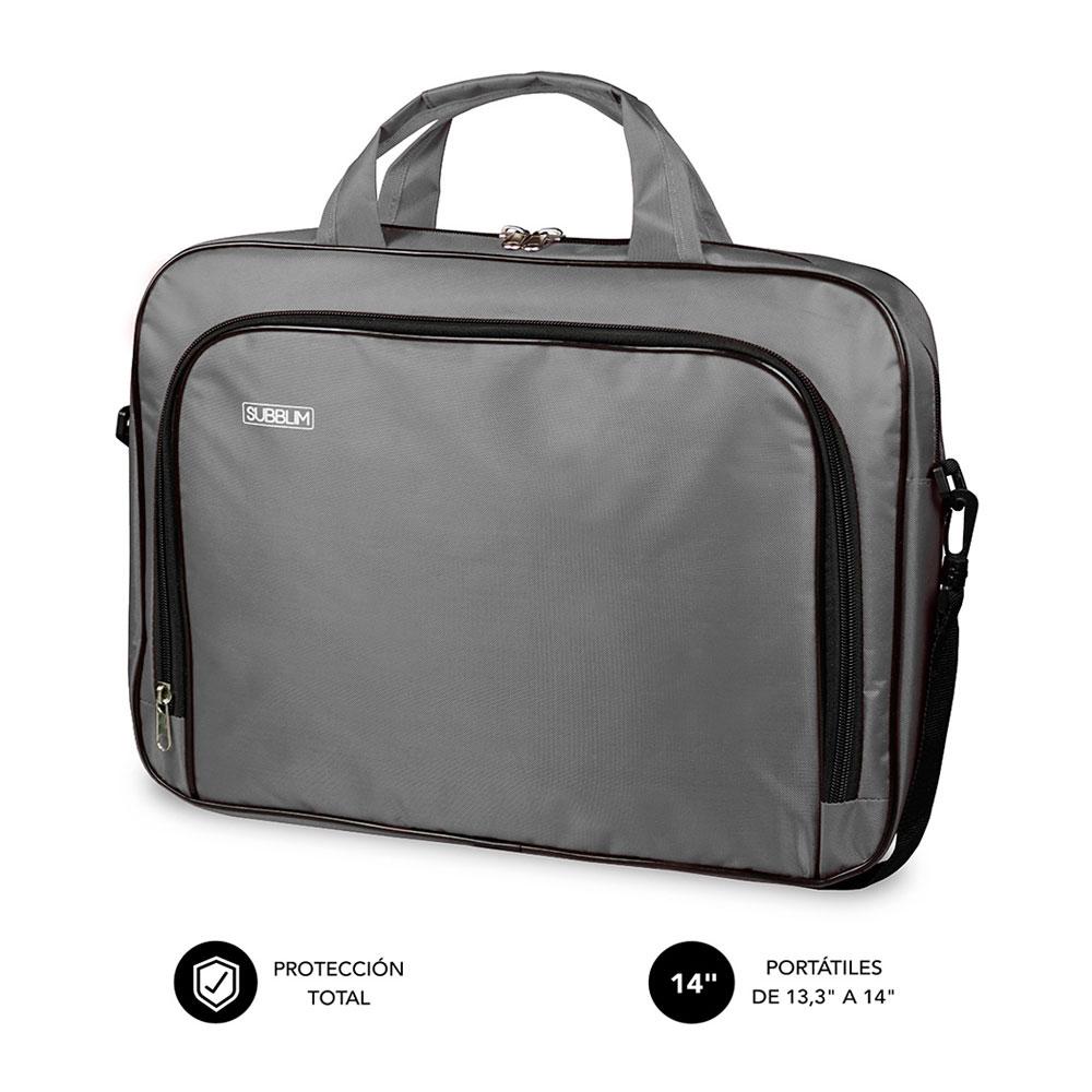 Maletin Subblim Oxford hasta 14 / Gris / SUB-LB-1OLB031"