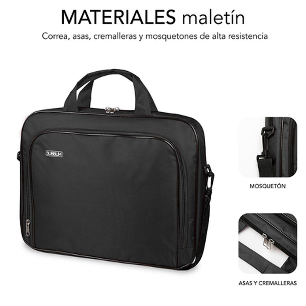 Maletin Subblim Oxford hasta 16 / Negro / SUB-LB-1OLB050" - Imagen 3