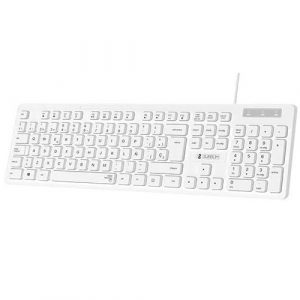Teclado Usb Subblim Business Slim Silencioso / Blanco / SUBKBC-0SSK51