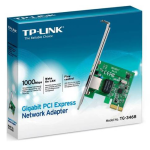 Tarjeta de red PCI-E Ethernet TG-3468 /10/100/1000 Gigabit / perfil bajo / TP-Link