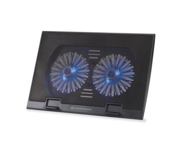 Base refrigeradora Conceptronic Thana M2 / Hasta 17 Pulg. / 2 vent. 125mm / 2 Usb / THANA02B