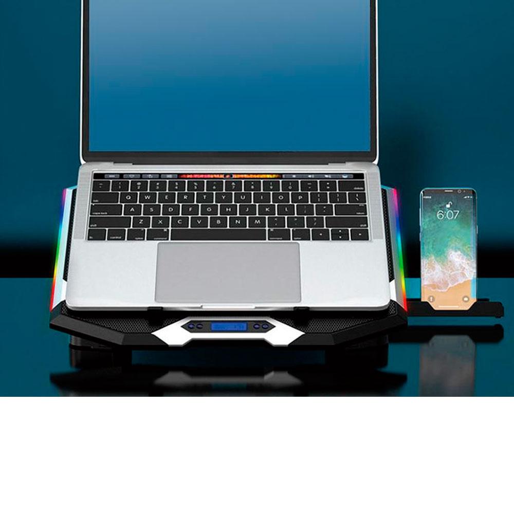 Base refrigeradora Conceptronic Gaming THYIA01B / Hasta 17 / Led Rgb / 6x Fan" - Imagen 3