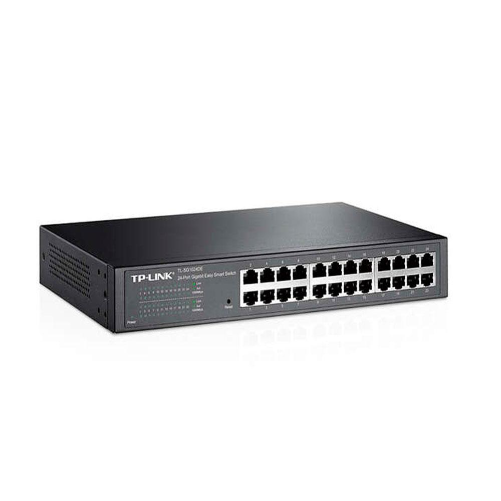 Switch 24p 10/100/1000 Gigabit TP-Link / TL-SG1024DE / Rack 19 / Easy Smart" - Imagen 2