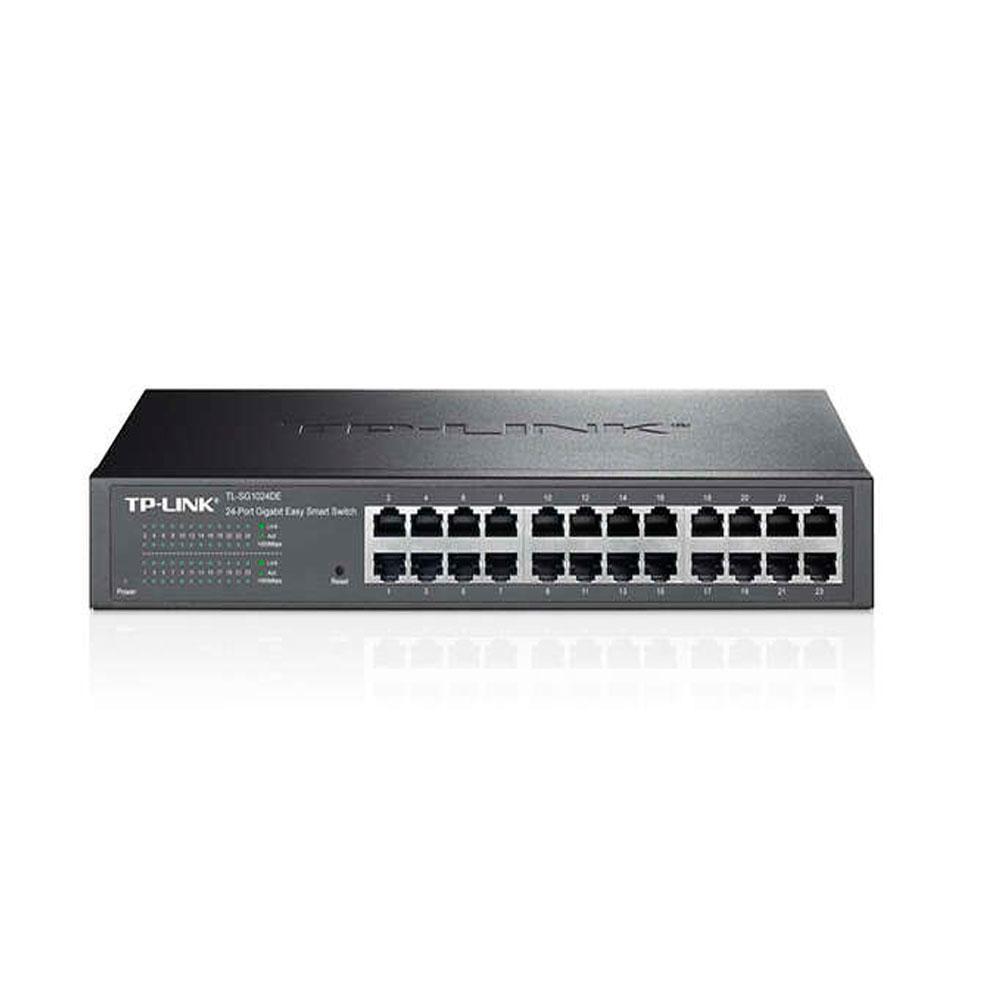 Switch 24p 10/100/1000 Gigabit TP-Link / TL-SG1024DE / Rack 19 / Easy Smart"