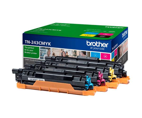 ÷ Tn-243cmyk cartucho de tóner 1 pieza(s) original negro, cian, magenta, amarillo