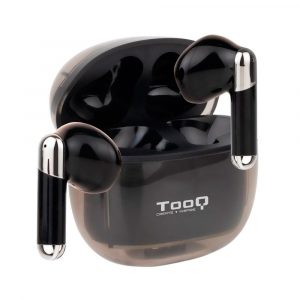 Auriculares Tooq Onyx Bluetooth 5.3 Negro / Type-C / Control tactil / Base de carga / TQBWH-0054B