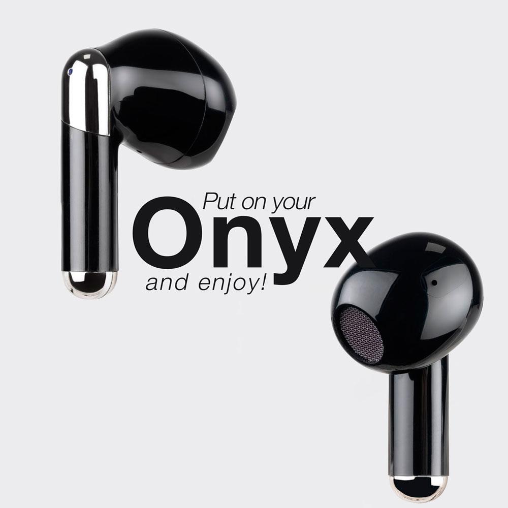 Auriculares Tooq Onyx Bluetooth 5.3 Negro / Type-C / Control tactil / Base de carga / TQBWH-0054B - Imagen 4