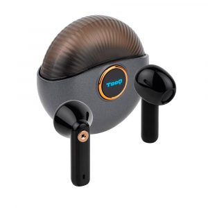 Auriculares Tooq Snail Bluetooth 5.3 Negro / Type-C / Control tactil / Base de carga / TQBWH-0060G