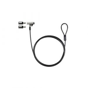 Cable de seguridad Nano para portatil con llave / 1.5 m / Gris Oscuro / Tooq / Bloqueo Llave  TQCLKC0045-G