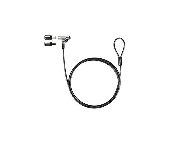 Cable de seguridad Nano para portatil con llave / 1.5 m / Gris Oscuro / Tooq / Bloqueo Llave TQCLKC0045-G