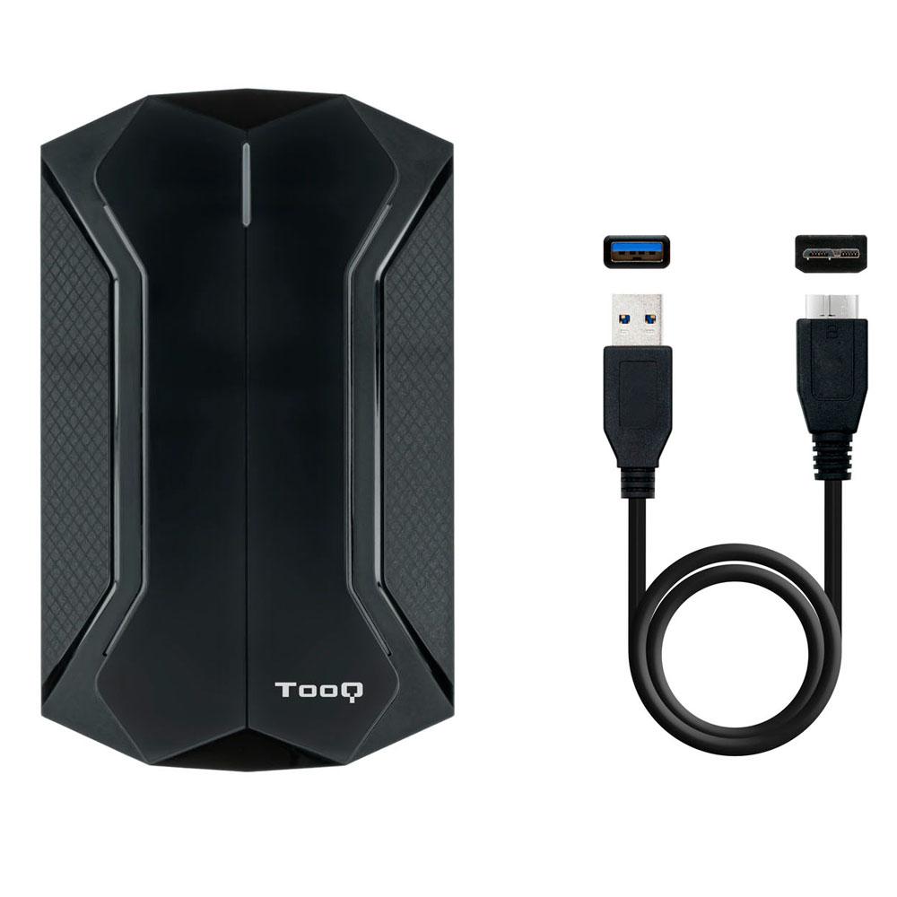Caja externa Gaming 2.5 USB 3.0/3.1 Gen 1 / Sata / Tooq / 9.5mm / Leds Multicolor / TQE-2599RGB - Imagen 3