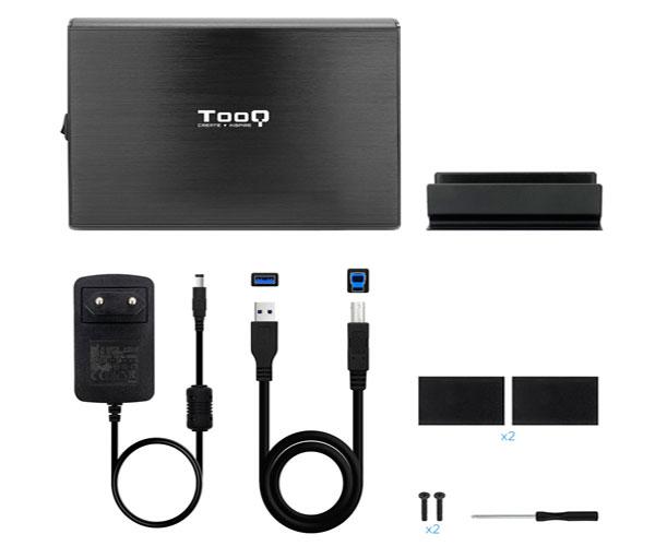 Caja externa aluminio 3.5 USB 3.0/3.1 Gen 1 Sata Tooq Negra TQE-3531B - Imagen 3