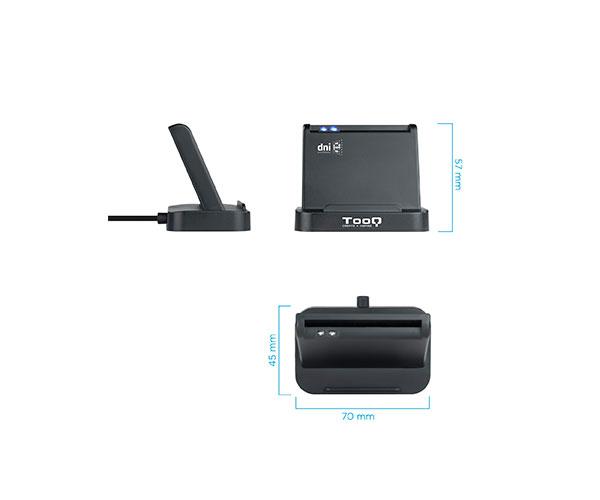 Lector Dni externo Tooq USB 2.0 Vertical / Dni 4.0 / Negro / TQR-220B - Imagen 3
