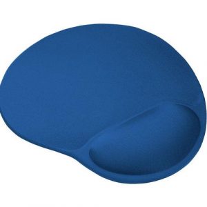 Alfombrilla con reposamuñecas bigfoot gel Azul / base antideslizante / superficie Microfibra / Trust / 20426