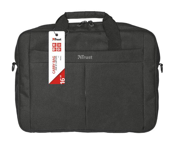 Maletin portatil Trust Primo Negro / Hasta 16 pulg. / Correa al hombro ajustable / Compartimento principal acolchado 21551 - Imagen 2