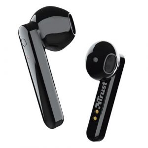 Auriculares Intrauditivos Trust Primo Touch Negro / Bluetooth / Tactil / Base recargable / 23712