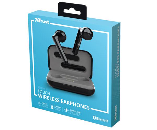Auriculares Intrauditivos Trust Primo Touch Negro / Bluetooth / Tactil / Base recargable / 23712 - Imagen 8