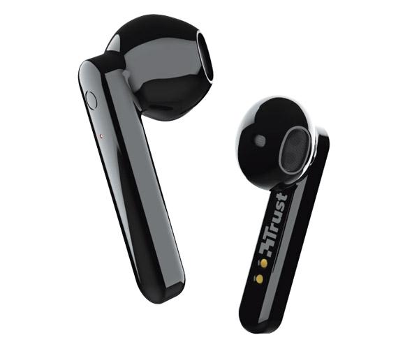 Auriculares Intrauditivos Trust Primo Touch Negro / Bluetooth / Tactil / Base recargable / 23712