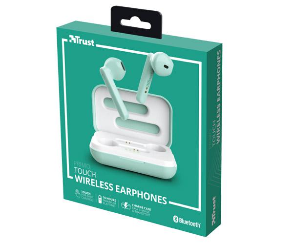 Auriculares Intrauditivos Trust Primo Touch Turquesa / Bluetooth / Tactil / Base recargable / 23781 - Imagen 8