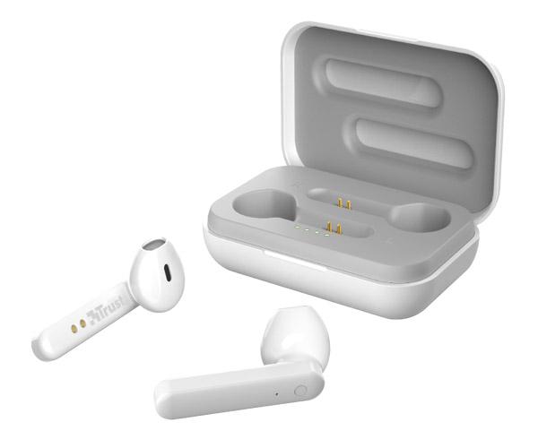 Auriculares Intrauditivos Trust Primo Touch Blanco / Bluetooth / Tactil / Base recargable / 23783 - Imagen 5