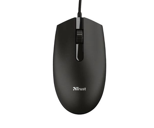 Raton Usb Trust TM-101 / 1200 Dpi / 3 botones / Rueda de desplazamiento / Negro / 24274