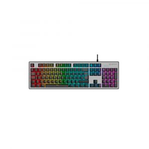 Teclado Gaming USB Unykach Nova K244 / Iluminacion RGB / Antighosting / Gris