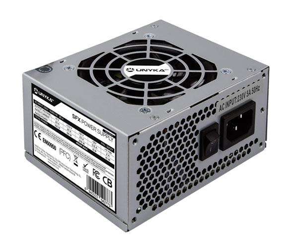 Fuente alimentacion SFX 450w Unykach / Micro Atx / 20+4 Pines / Plata / UNYKA 52017