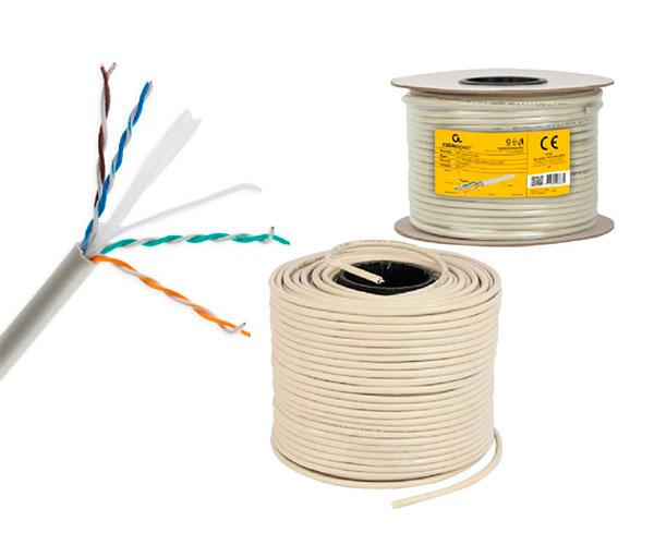 Bobina 305 metros interior Cat.6 UTP Rigido / Gris / UPC-6004SE-SOL / Cablexpert - Imagen 2