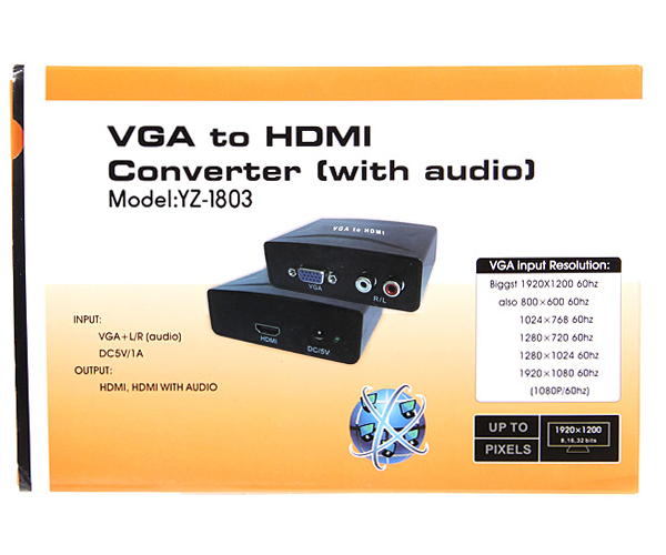 Conversor VGA a HDMI alimentado yz-1803 - Imagen 2