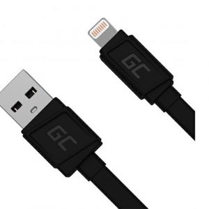 Cable datos USB 2.0 a Lightning iPhone 5-12 / 0.25m / 2.4a / KABGC02 / Greencell