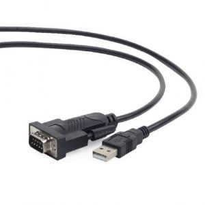 Cable USB a Serie RS232 M/M / Db9m / Negro / Compatible Win 8 - Win 10 / Gembird Uas-db9m-02