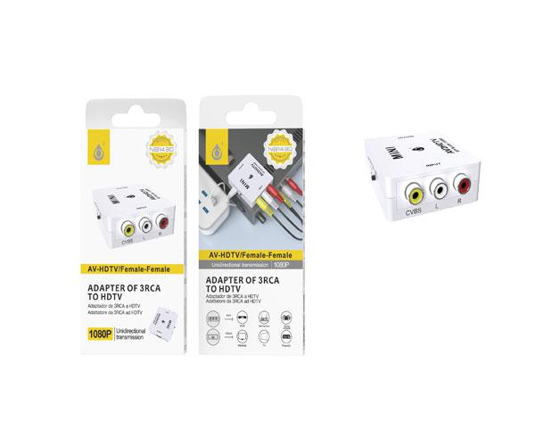 Adaptador Video Rca a Hdmi / NB1430 / Blanco / One +