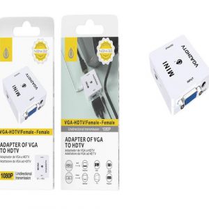 Adaptador video VGA a HDMI + Audio / Jack 3.5mm / 1080p / Blanco / NB1432 / ONE+