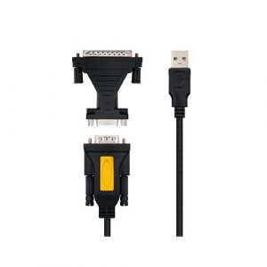 Cable USB a Serie Rs232 M/M+ Adaptador Paralelo Db9 a Db25 H/M / 1.8m / Nanocable 10.03.0002