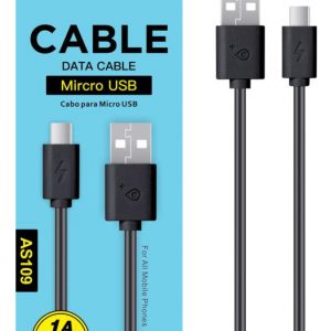 Cable USB a Micro USB / 3m / Negro / AS109 / One+