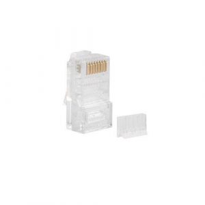 Conector RJ45 8 hilos cat.6e Utp con guia (pack 100 uds) Lanberg Plu-6000