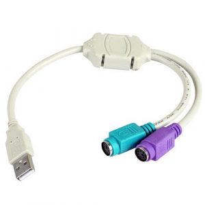 Cable adaptador USB a 2 entradas PS/2 Hembra / 3go / C101
