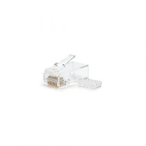 Conector RJ45 8 hilos cat.6e Utp con guias / Nanocable (pack 10 uds) 10.21.0201