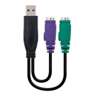 Cable adaptador USB a 2x PS/2 M/H-H 15cm / Nanocable 10.03.0101