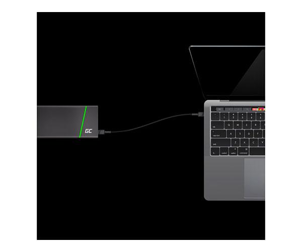 Cable datos Type-C M/M / 0.3m / Qc 3.0 / PD 60w / KABGC31 / Greencell - Imagen 2